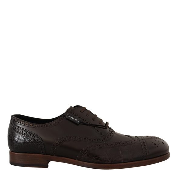 Dolce & Gabbana Brown Leather Strap Formal Dress Shoes main image 0